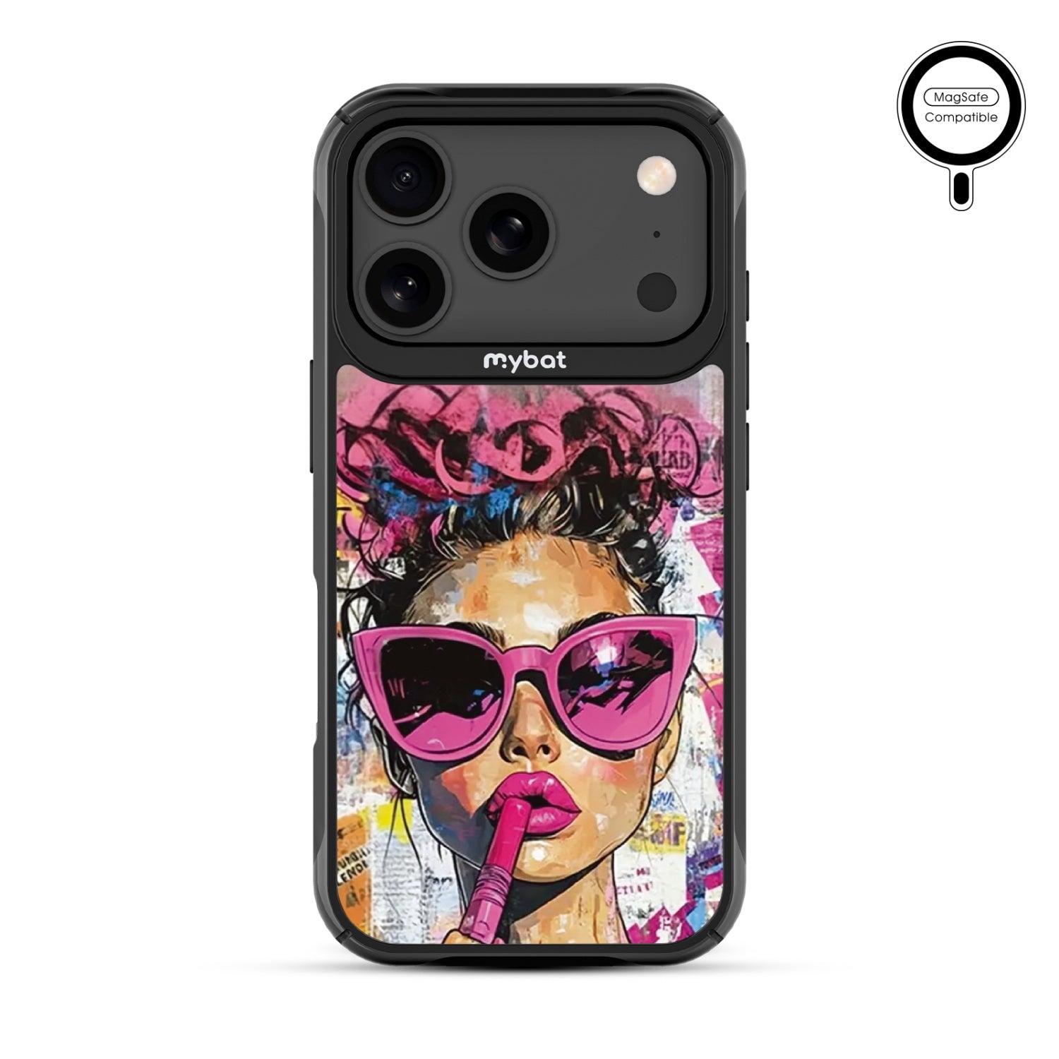 MyBat Design Lab Series MagSafe Case for Apple iPhone 17 Pro - Graffiti Girl - MIP17PCSLESMSMP383-3.jpg