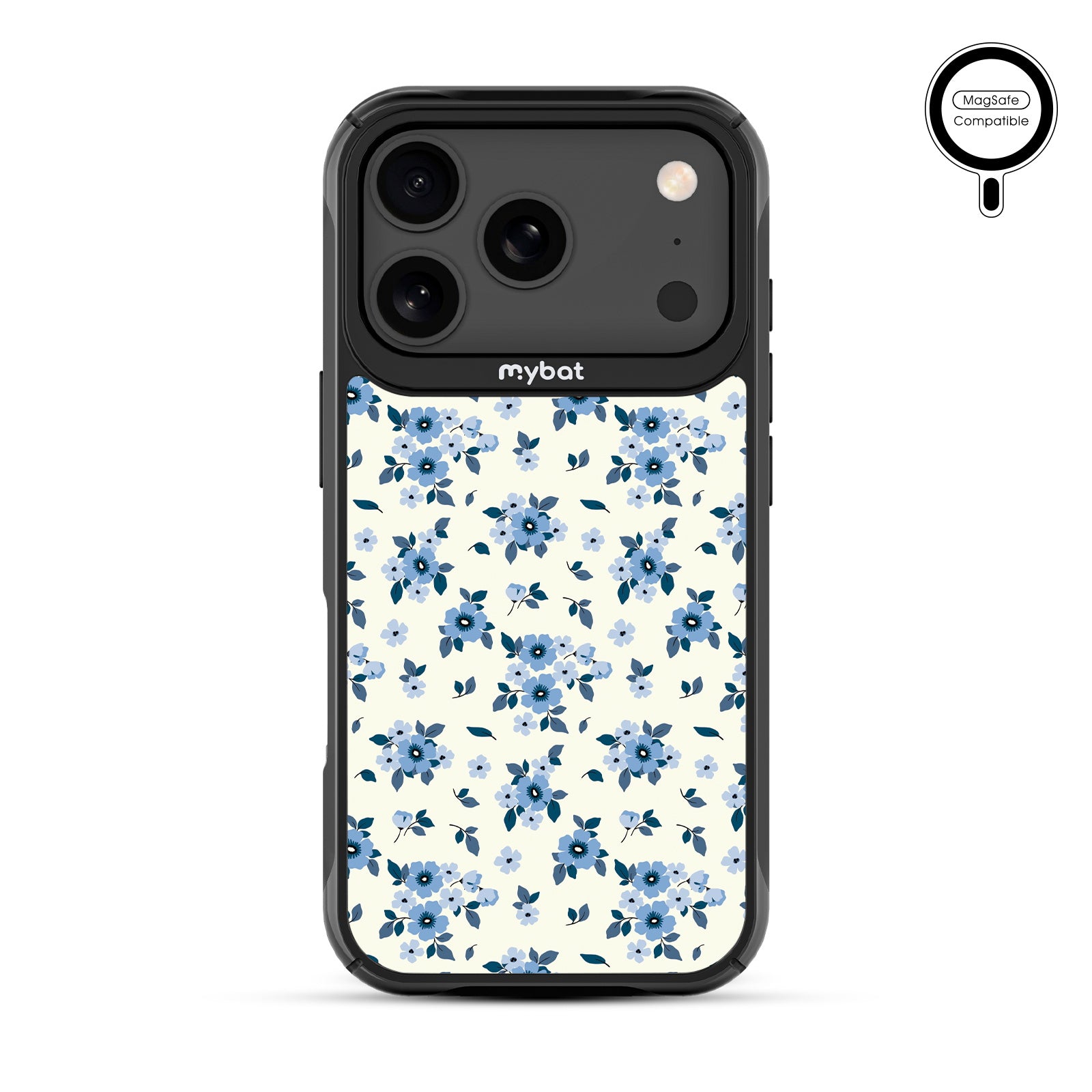 MyBat Design Lab Series MagSafe Case for Apple iPhone 17 Pro - Porcelain Petals - MIP17PCSLESMSMP437-3.jpg