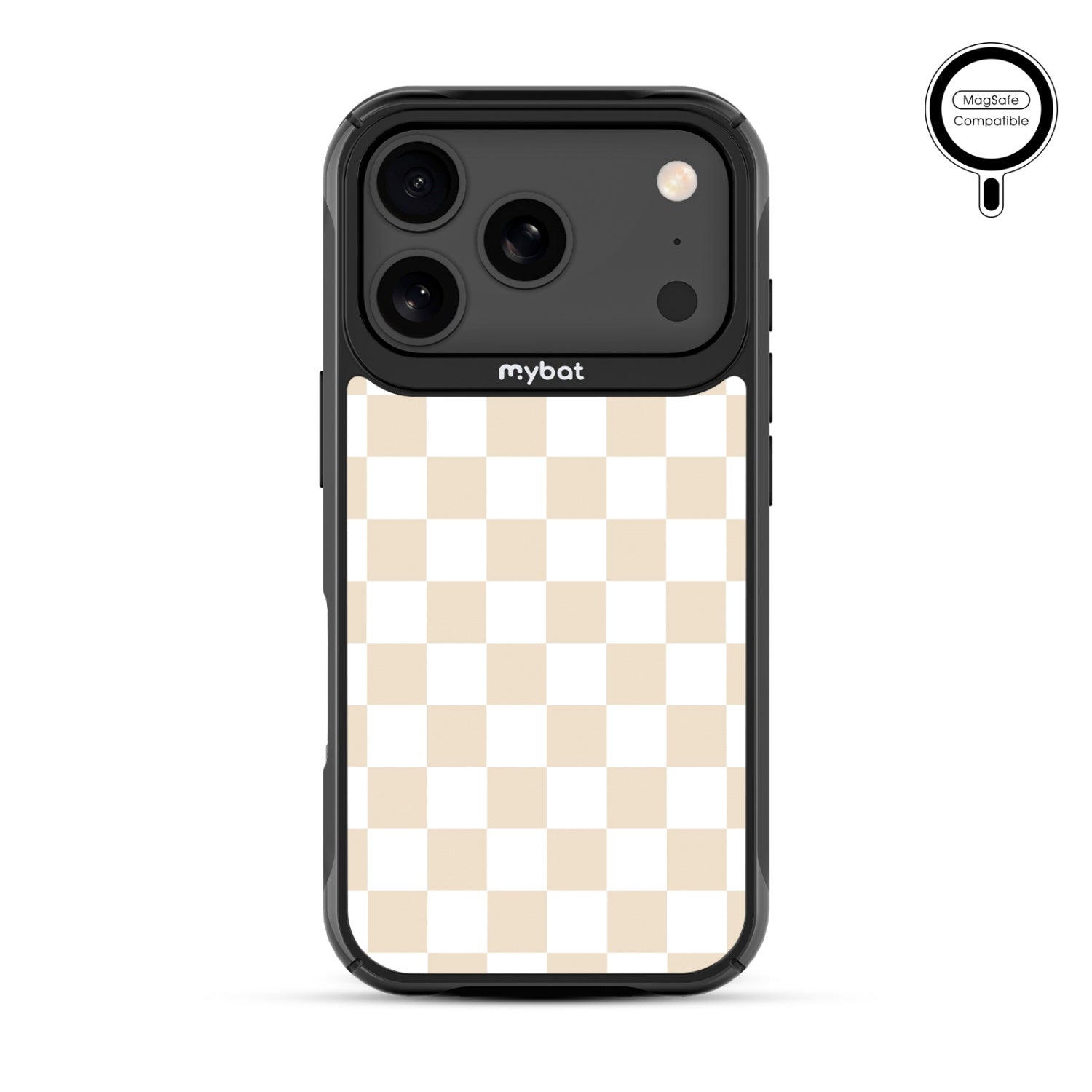 MyBat Design Lab Series MagSafe Case for Apple iPhone 17 Pro - Tan Check - MIP17PCSLESMSMP475-3.jpg
