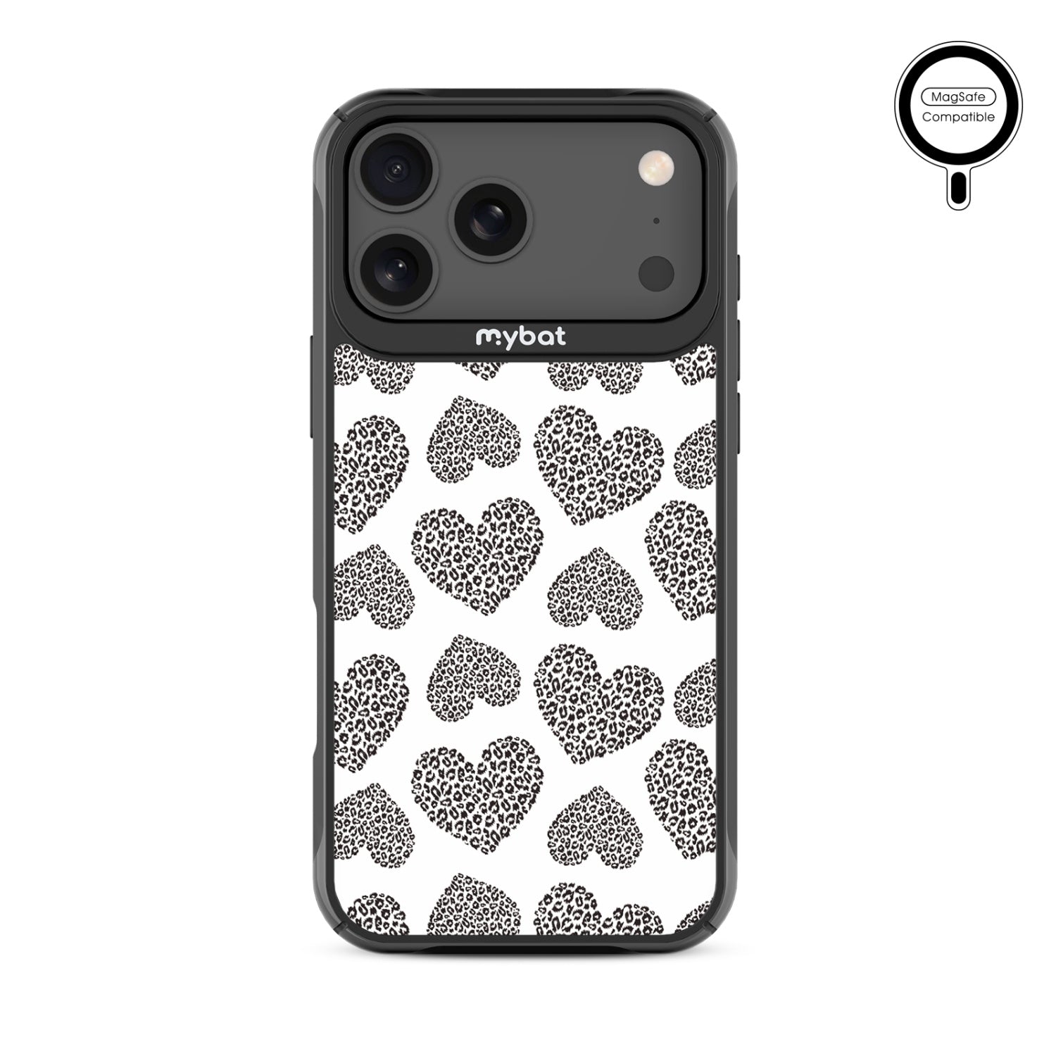 MyBat Design Lab Series MagSafe Case for Apple iPhone 17 Pro Max - Leopard Print Hearts - MIP17PMCSLESMSMP098-3.jpg