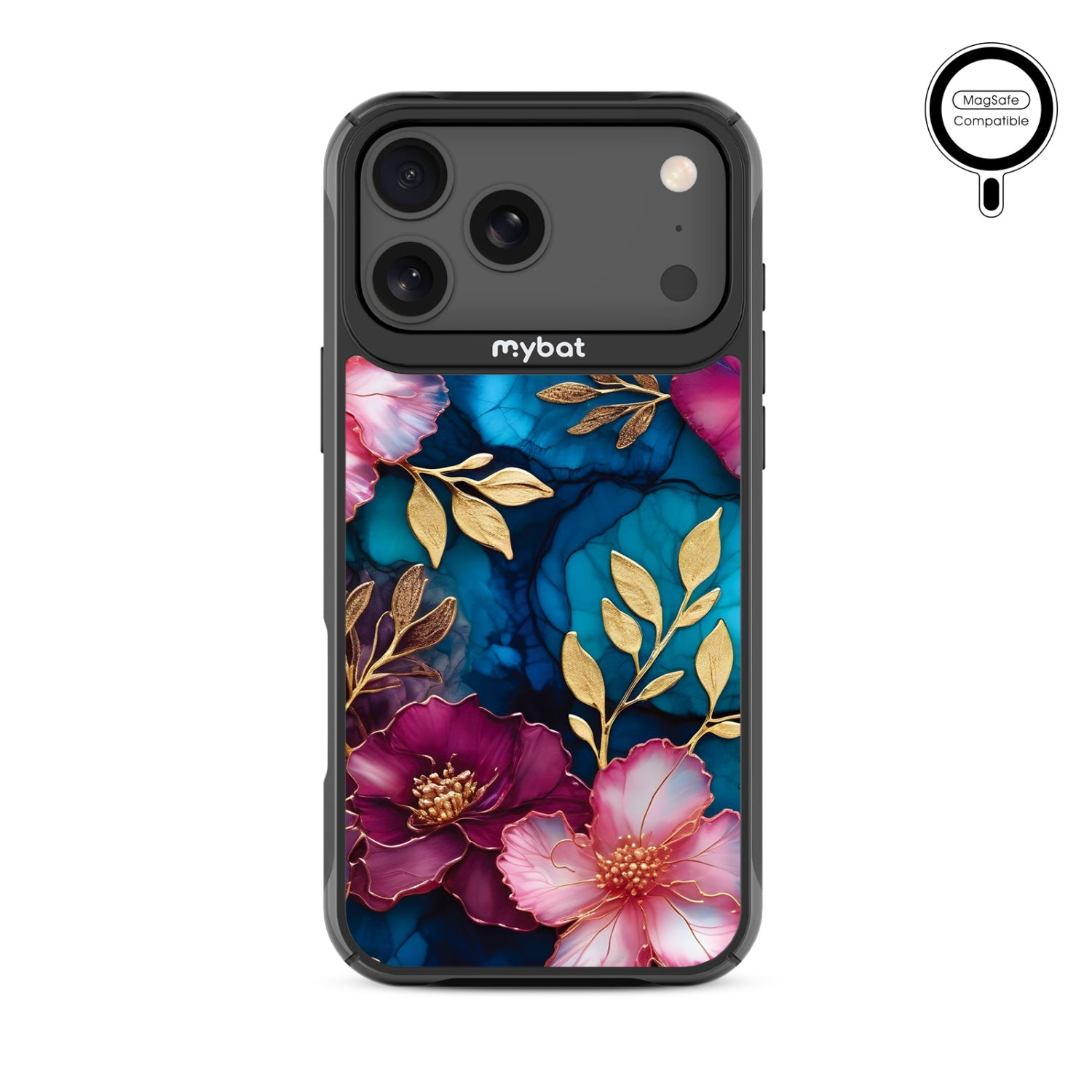 MyBat Design Lab Series MagSafe Case for Apple iPhone 17 Pro Max - Gilded Petals - MIP17PMCSLESMSMP188-3.jpg