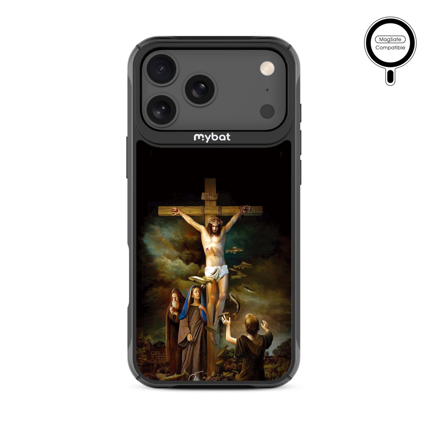 MyBat Design Lab Series MagSafe Case for Apple iPhone 17 Pro Max - Jesus on the Cross - MIP17PMCSLESMSMP197-3.jpg