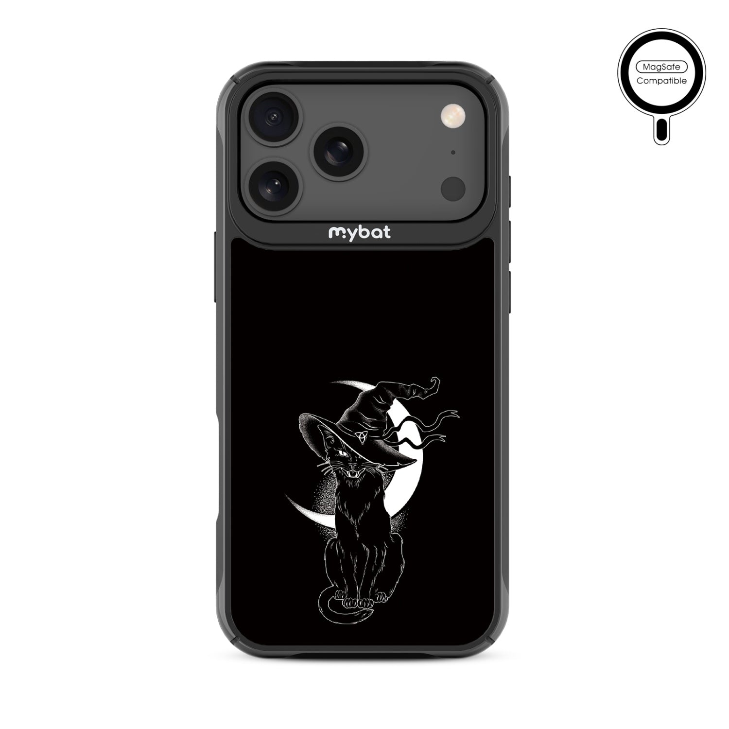 MyBat Design Lab Series MagSafe Case for Apple iPhone 17 Pro Max - Black Cat Magic - MIP17PMCSLESMSMP223-3.jpg