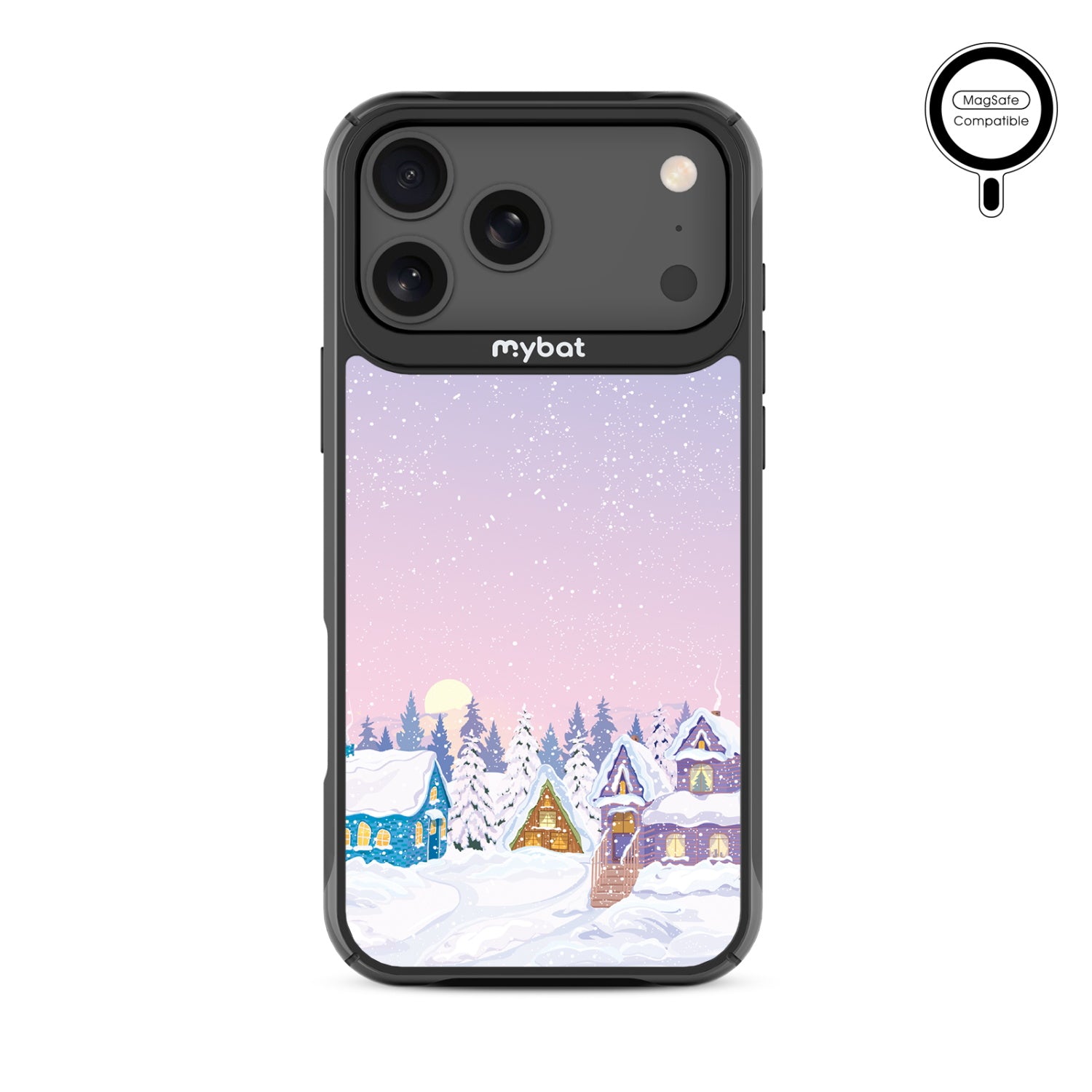MyBat Design Lab Series MagSafe Case for Apple iPhone 17 Pro Max - Snow Globe Village - MIP17PMCSLESMSMP304-3.jpg