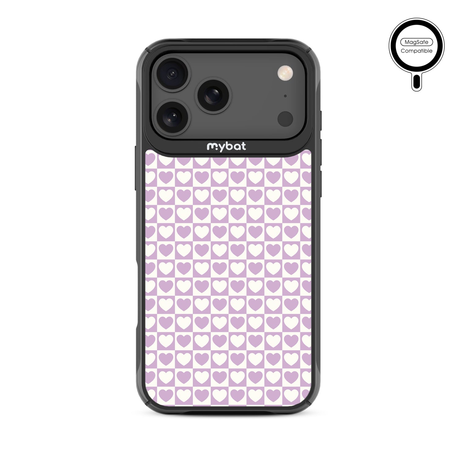 MyBat Design Lab Series MagSafe Case for Apple iPhone 17 Pro Max - Heart Grid - MIP17PMCSLESMSMP339-3.jpg
