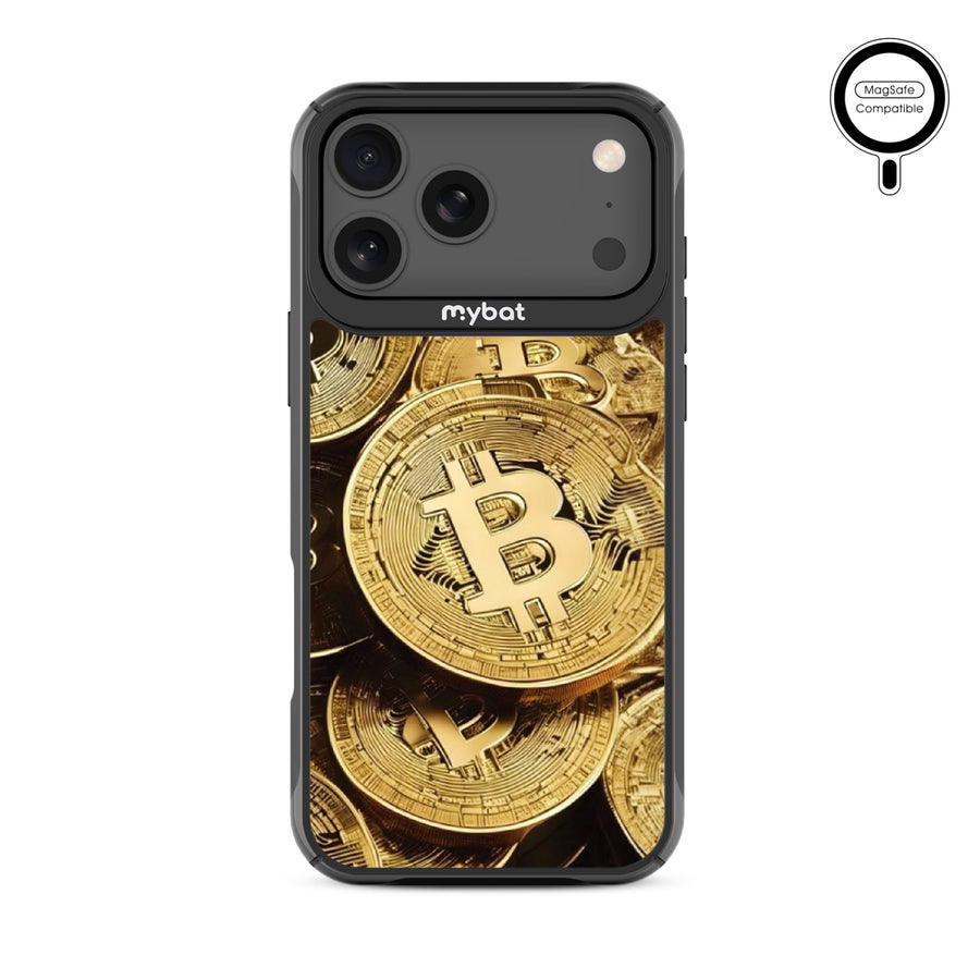 MyBat Design Lab Series MagSafe Case for Apple iPhone 17 Pro Max - Bitcoin - MIP17PMCSLESMSMP357-3.jpg