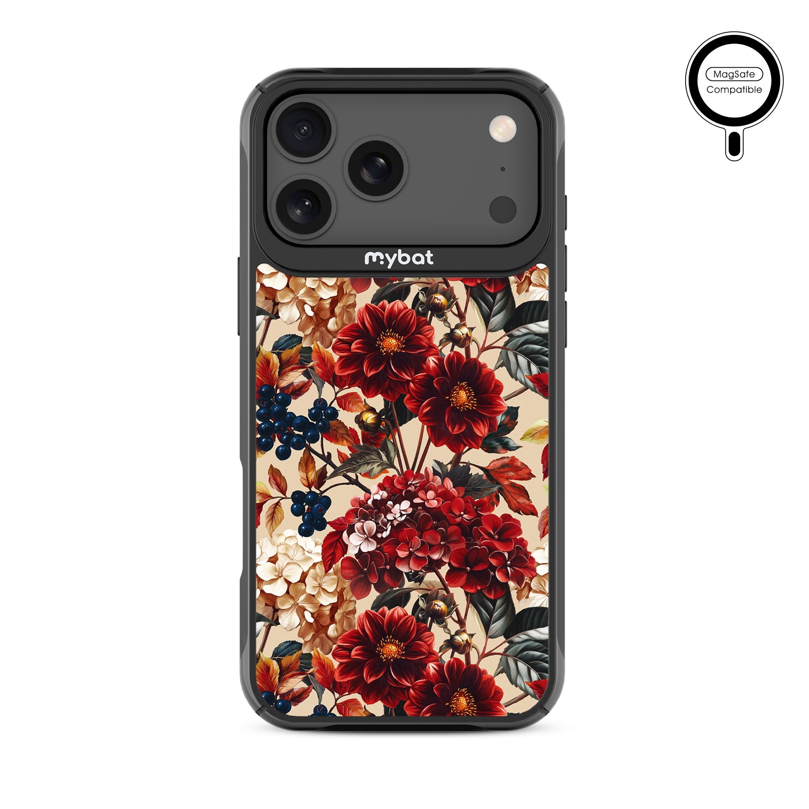 MyBat Design Lab Series MagSafe Case for Apple iPhone 17 Pro Max - Rust & Bloom - MIP17PMCSLESMSMP449-3.jpg