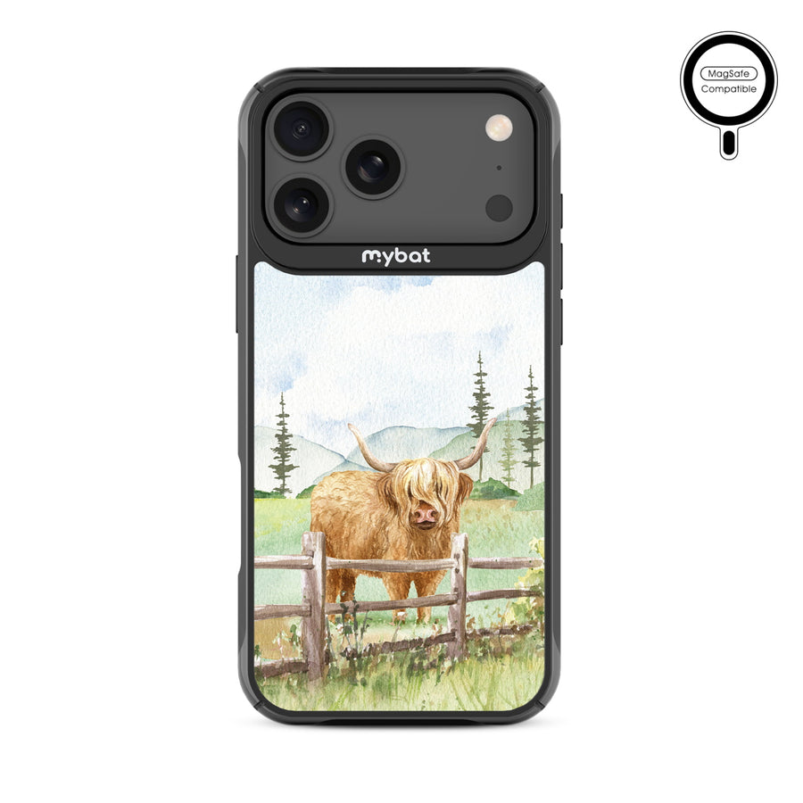 MyBat Design Lab Series MagSafe Case for Apple iPhone 17 Pro Max - Highland Cow - MIP17PMCSLESMSMP470-3.jpg