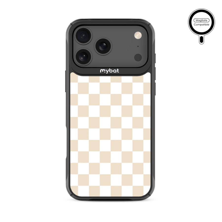 MyBat Design Lab Series MagSafe Case for Apple iPhone 17 Pro Max - Tan Check - MIP17PMCSLESMSMP475-3.jpg