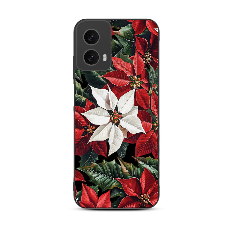 MyBat Design Lab Series Case for Motorola Moto G 5G (2024) - Christmas Poinsettias - MMG5G24CSLESM301-3.jpg