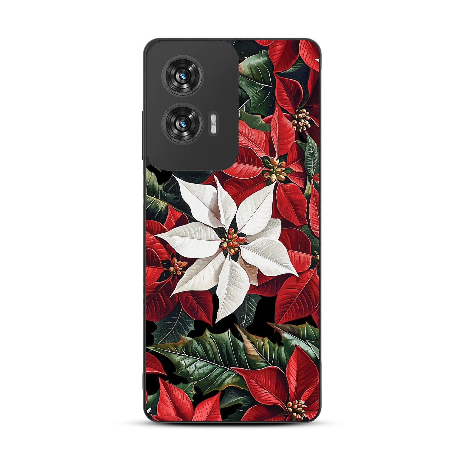 MyBat Design Lab Series Case for Motorola Moto G Stylus 5G (2024) - Christmas Poinsettias - MMGS5G24CSLESM301-3.jpg