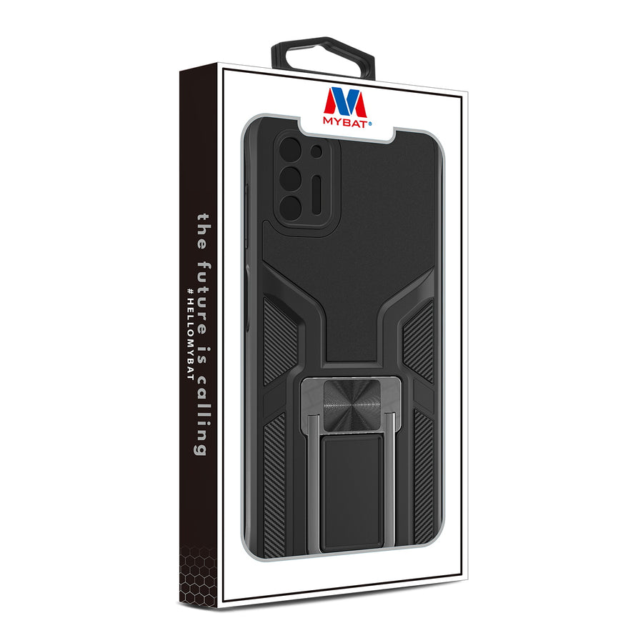 MyBat Hybrid Protector Case (with Ring Stand) for Motorola Moto G Stylus (2021) - Black / Black - MMGST21CSFSSS561-10.jpg