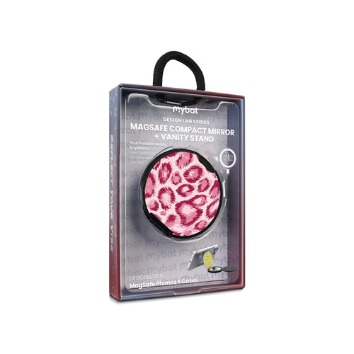 MyBat Design Lab MagSafe Selfie Mirror Kickstand - Black - Pink Leopard Print - MOTHMNUSU331-007-11.jpg