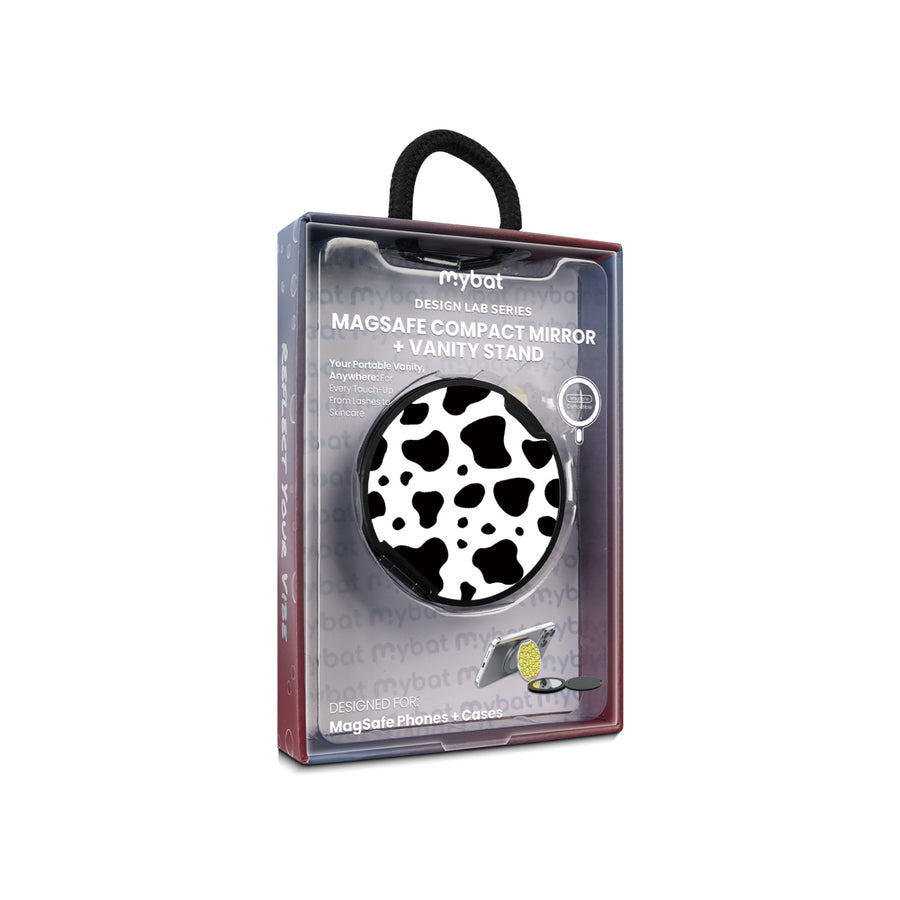 MyBat Design Lab MagSafe Selfie Mirror Kickstand - Black - Original Cow Print - MOTHMNUSU331-014-11.jpg