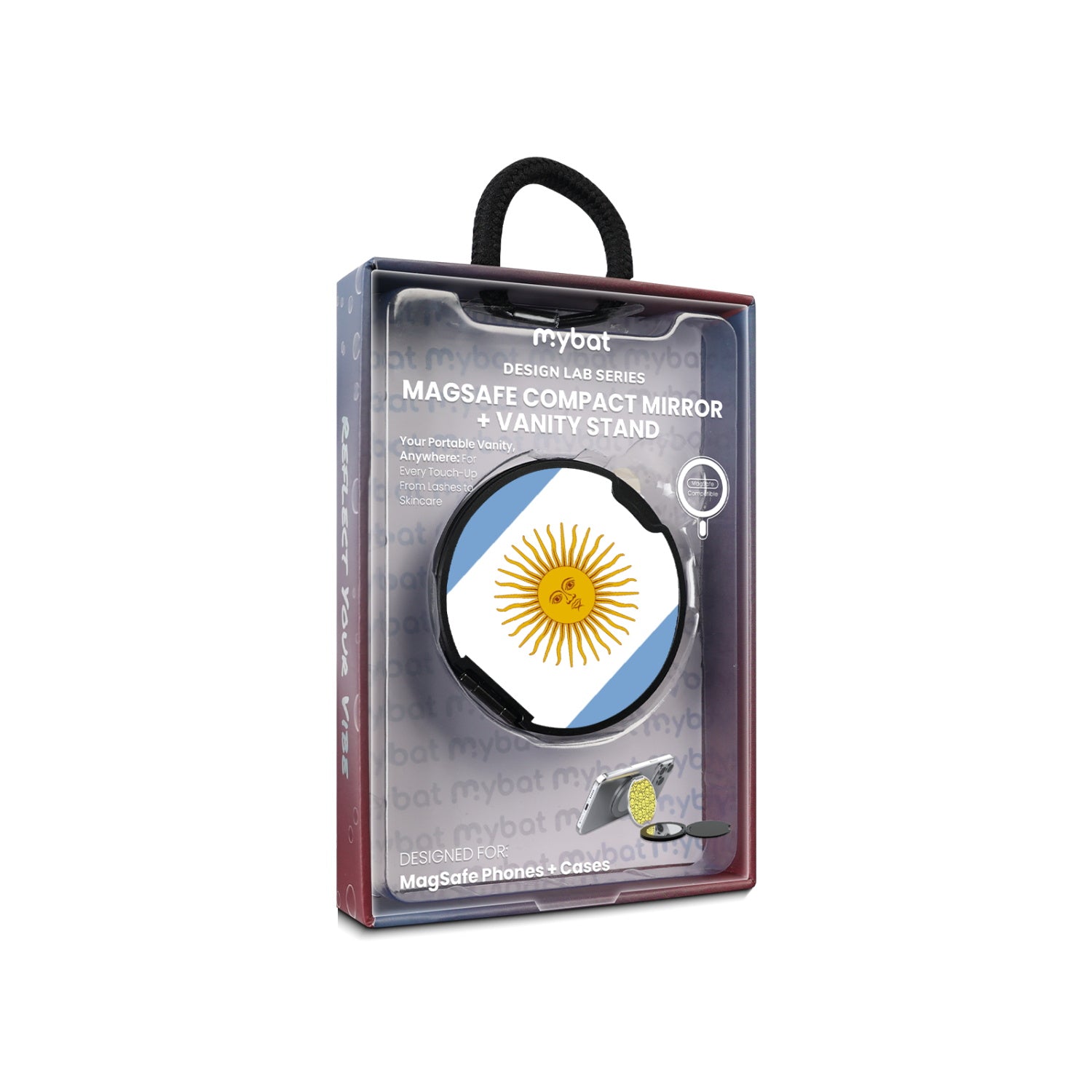 MyBat Design Lab MagSafe Selfie Mirror Kickstand - Black - Argentinian Flag - MOTHMNUSU331-031-11.jpg