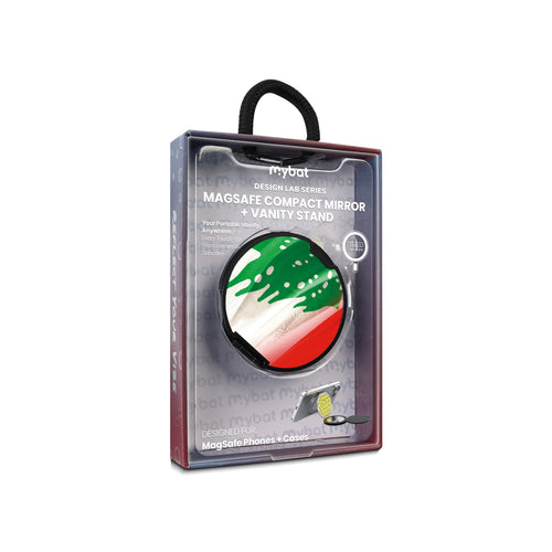 MyBat Design Lab MagSafe Selfie Mirror Kickstand - Black - Lebanese Flag - MOTHMNUSU331-033-11.jpg