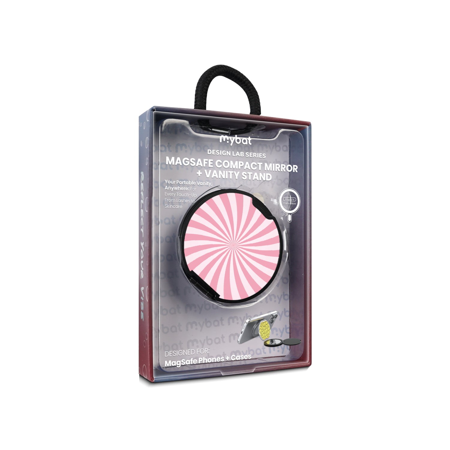 MyBat Design Lab MagSafe Selfie Mirror Kickstand - Black - Candy Swirl - MOTHMNUSU331-104-11.jpg