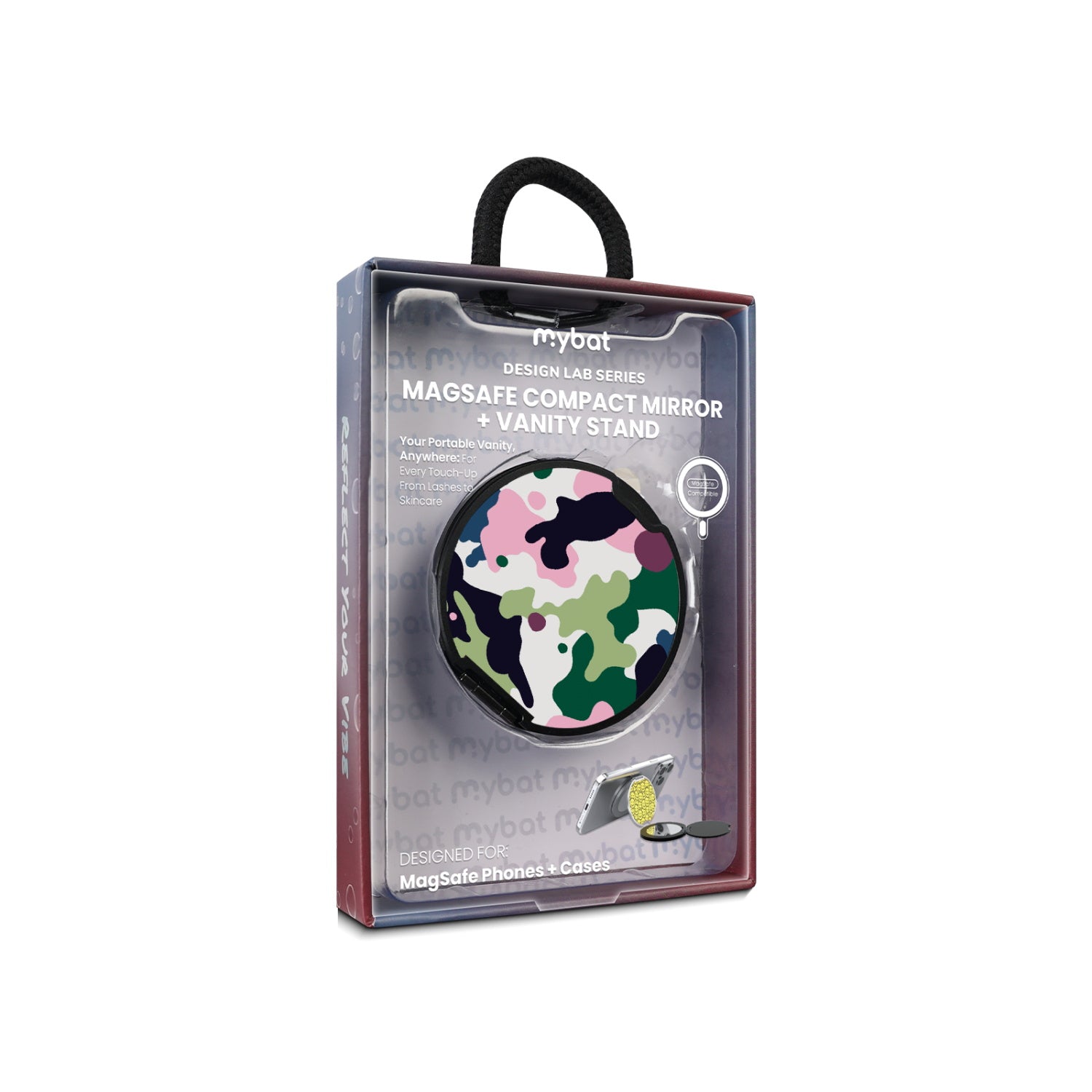 MyBat Design Lab MagSafe Selfie Mirror Kickstand - Black - Multicolor Camouflage - MOTHMNUSU331-121-11.jpg