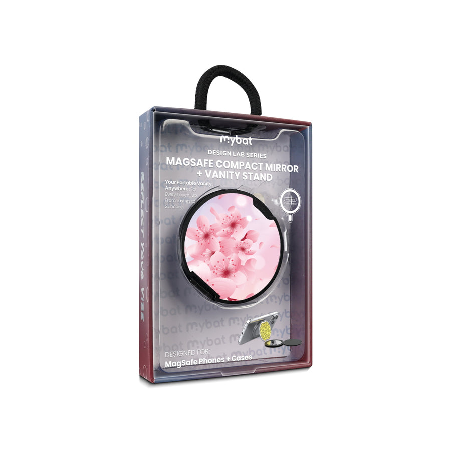 MyBat Design Lab MagSafe Selfie Mirror Kickstand - Black - Cherry Blossoms - MOTHMNUSU331-131-11.jpg