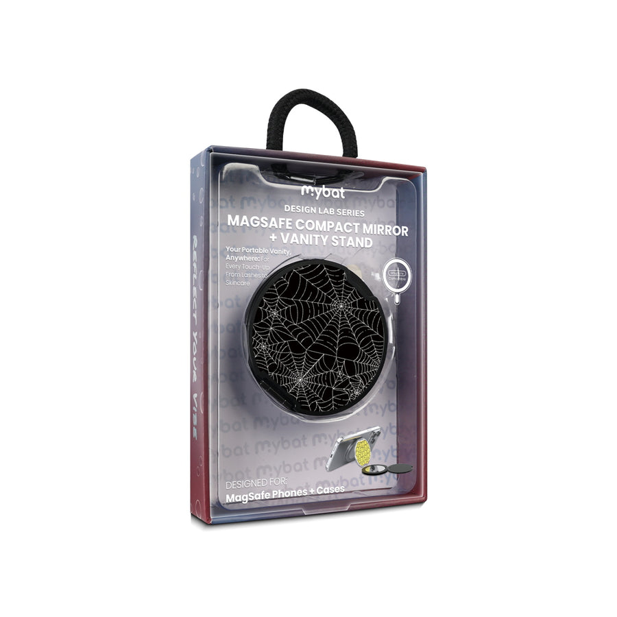 MyBat Design Lab MagSafe Selfie Mirror Kickstand - Black - Spider Web - MOTHMNUSU331-217-11.jpg