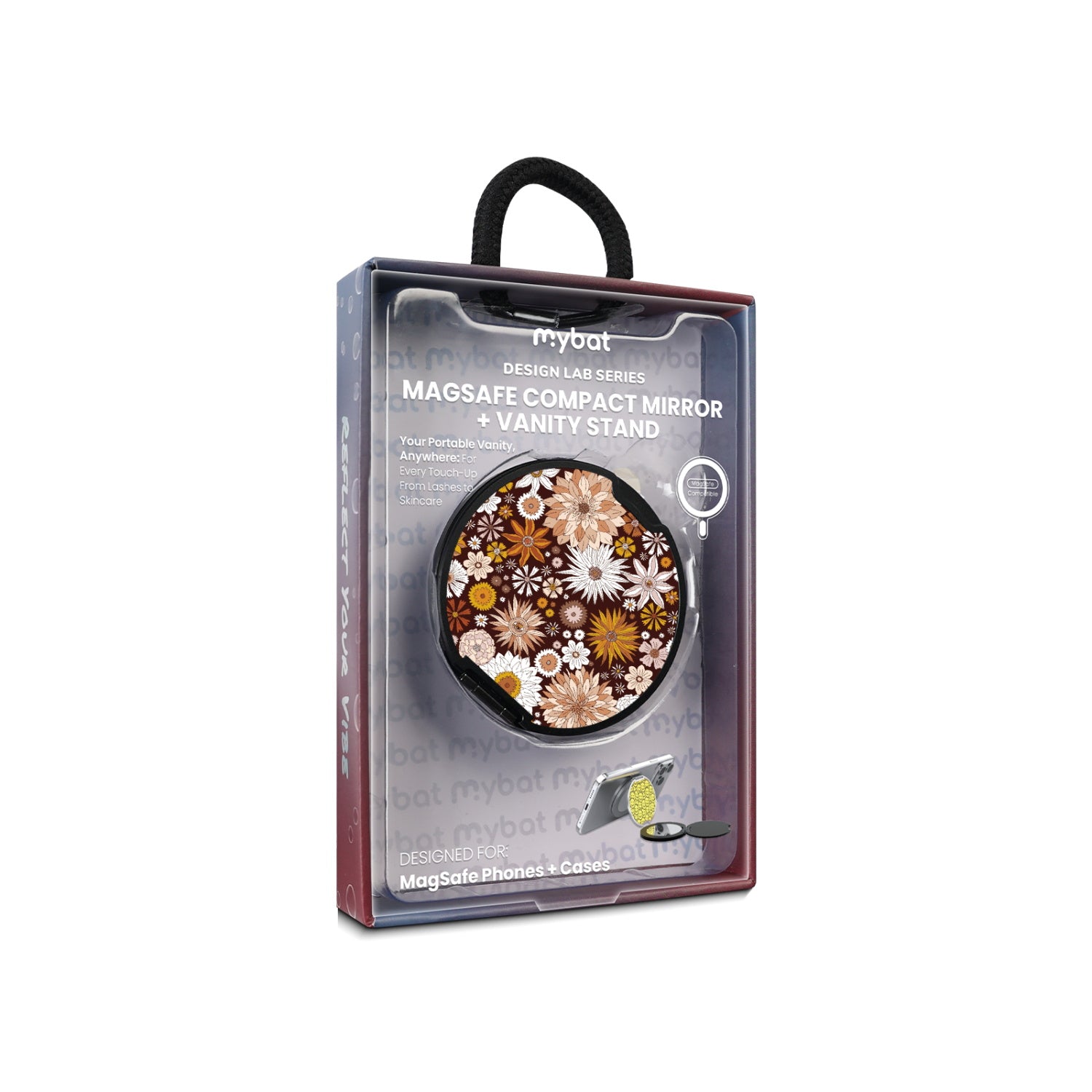 MyBat Design Lab MagSafe Selfie Mirror Kickstand - Black - Autumn Florals - MOTHMNUSU331-243-11.jpg