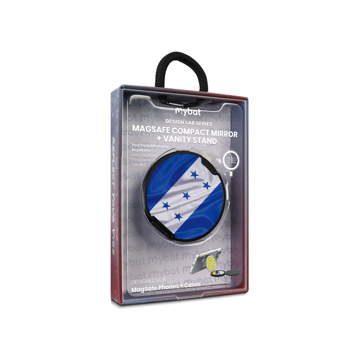 MyBat Design Lab MagSafe Selfie Mirror Kickstand - Black - Honduras Flag - MOTHMNUSU331-259-11.jpg