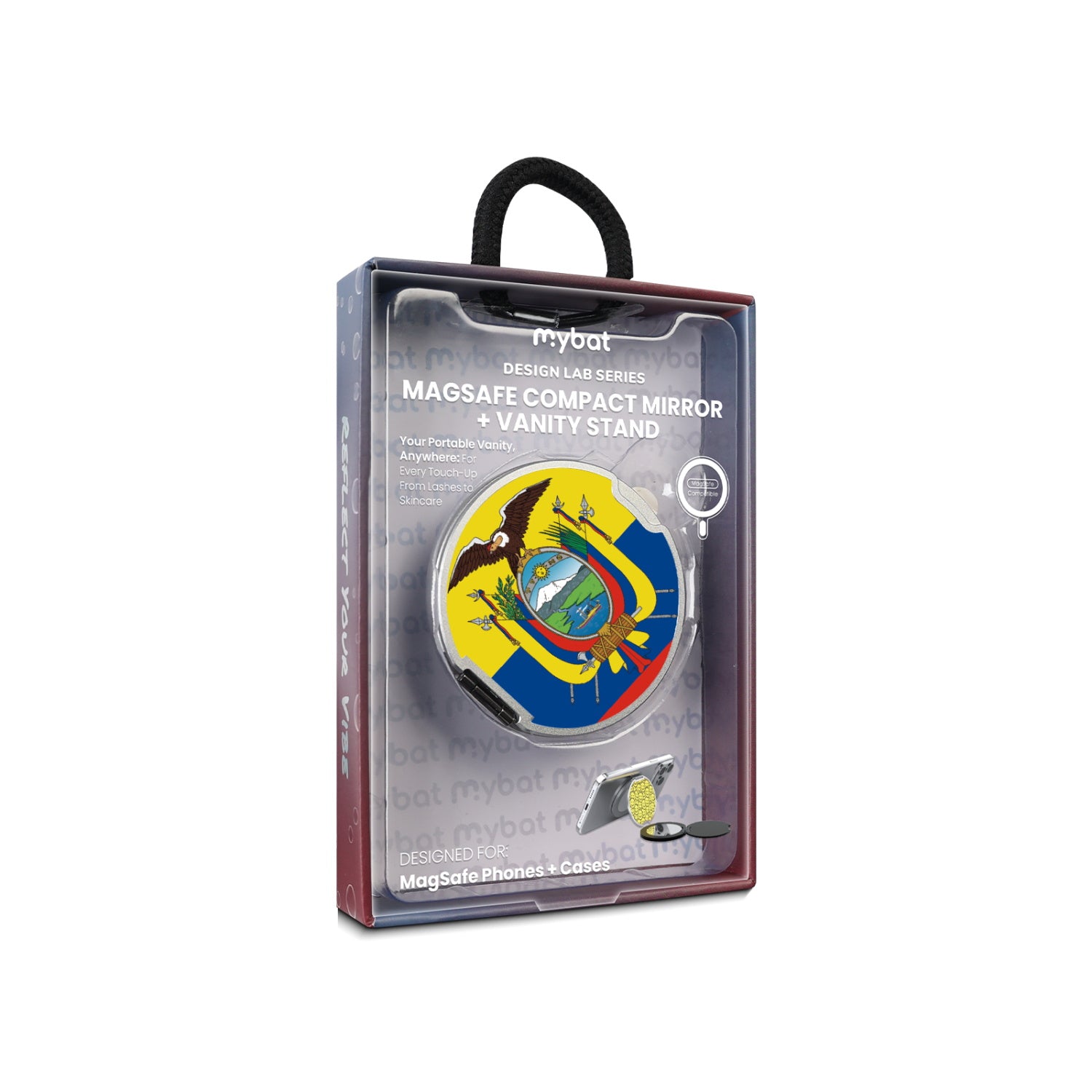 MyBat Design Lab MagSafe Selfie Mirror Kickstand - Silver - Ecuadorean Flag - MOTHMNUSU332-030-11.jpg