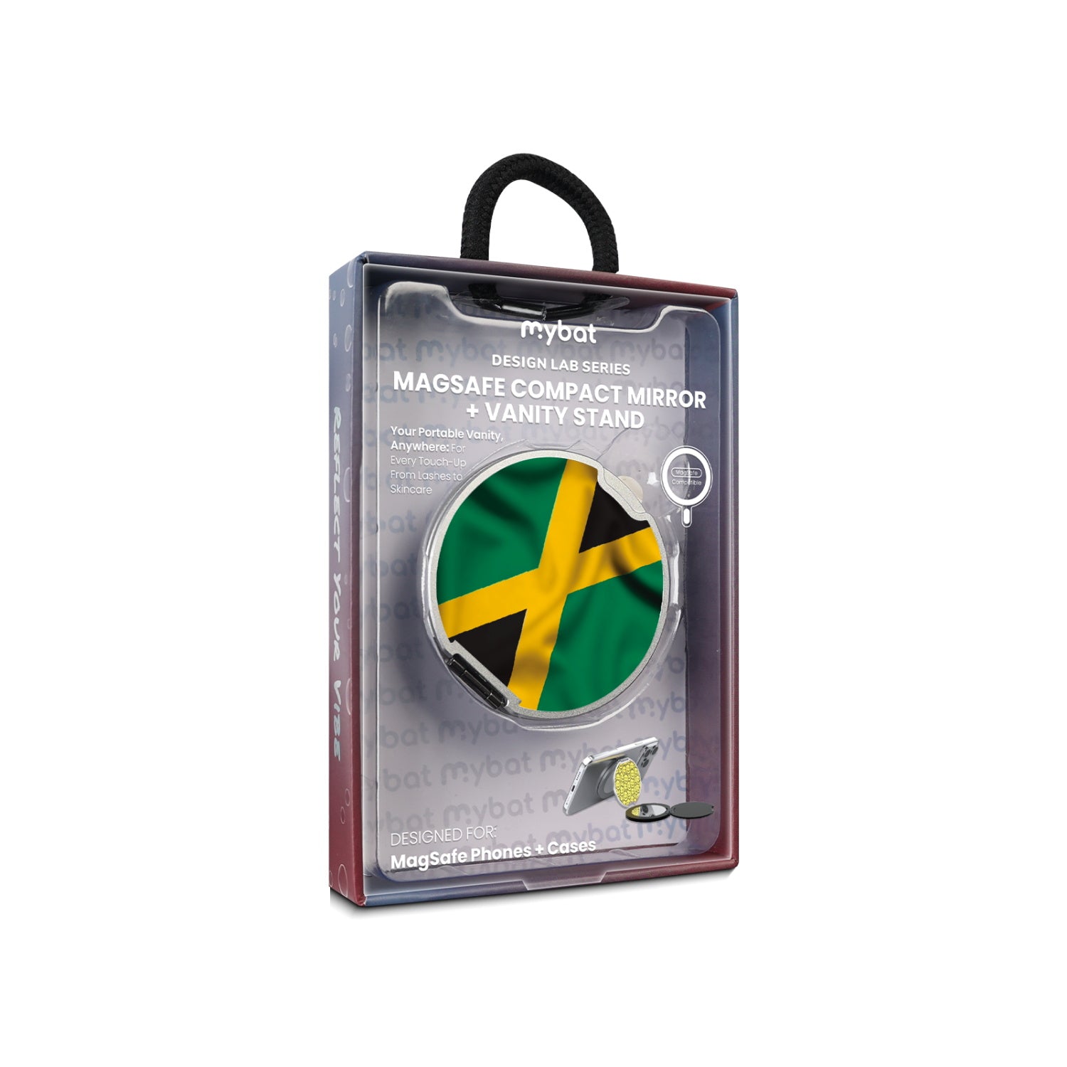 MyBat Design Lab MagSafe Selfie Mirror Kickstand - Silver - Jamaica Flag - MOTHMNUSU332-310-11.jpg