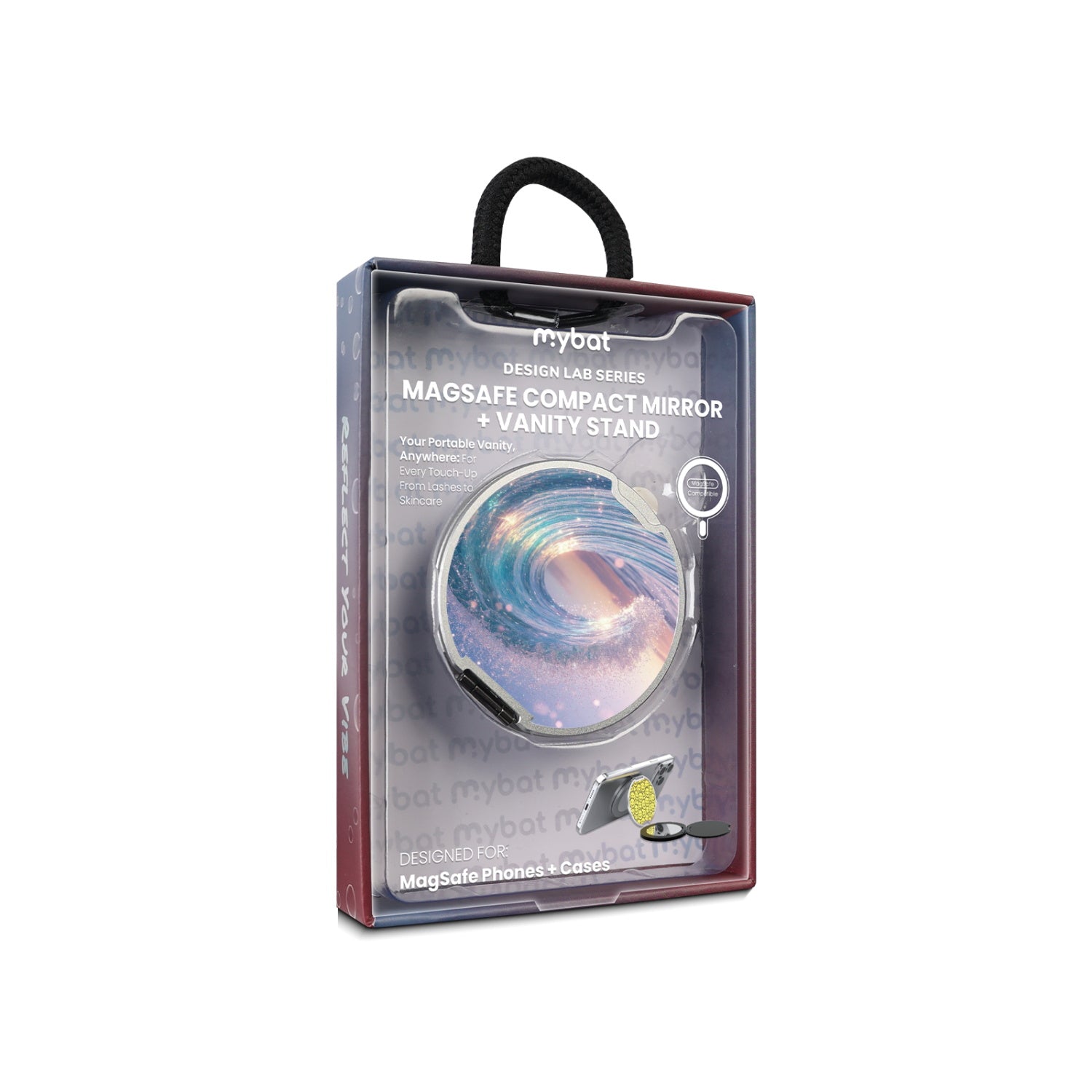 MyBat Design Lab MagSafe Selfie Mirror Kickstand - Silver - Dreamy Waves - MOTHMNUSU332-379-11.jpg