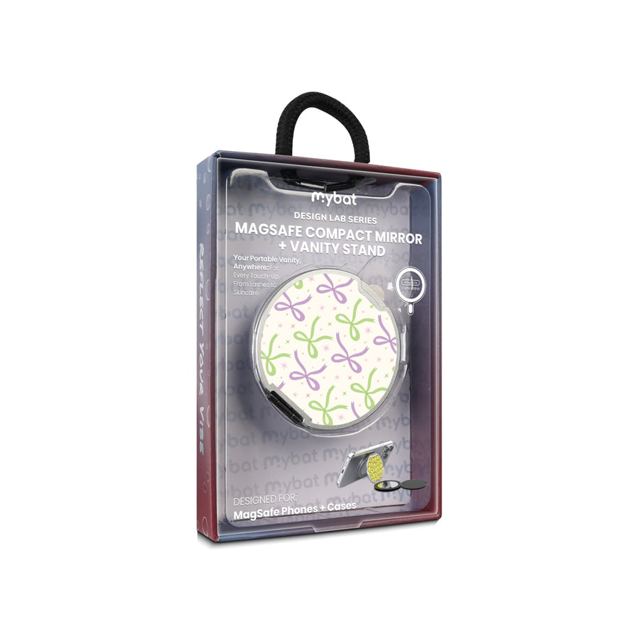 MyBat Design Lab MagSafe Selfie Mirror Kickstand - Silver - Blooming Bows - MOTHMNUSU332-493-11.jpg