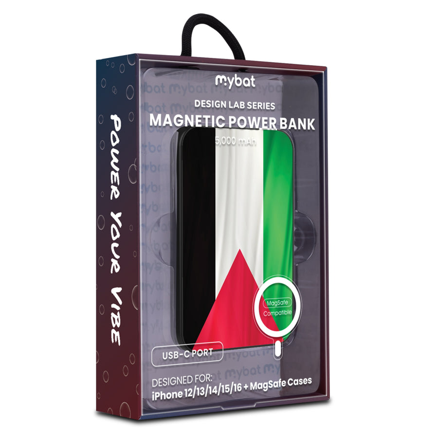 MyBat Design Lab 5000mAh Magnetic Wireless Power Bank - Black - Palestine Flag - MPBBAT131-BK-306-9.jpg