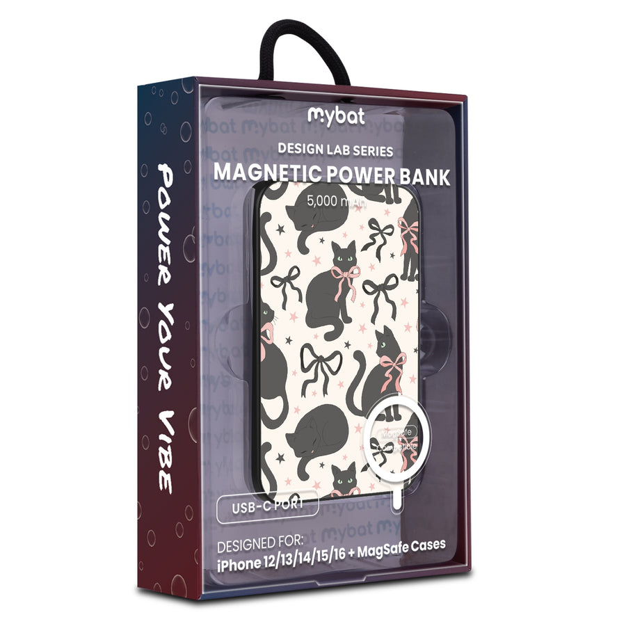 MyBat Design Lab 5000mAh Magnetic Wireless Power Bank - Black - Coquette Cat - MPBBAT131-BK-410-9.jpg