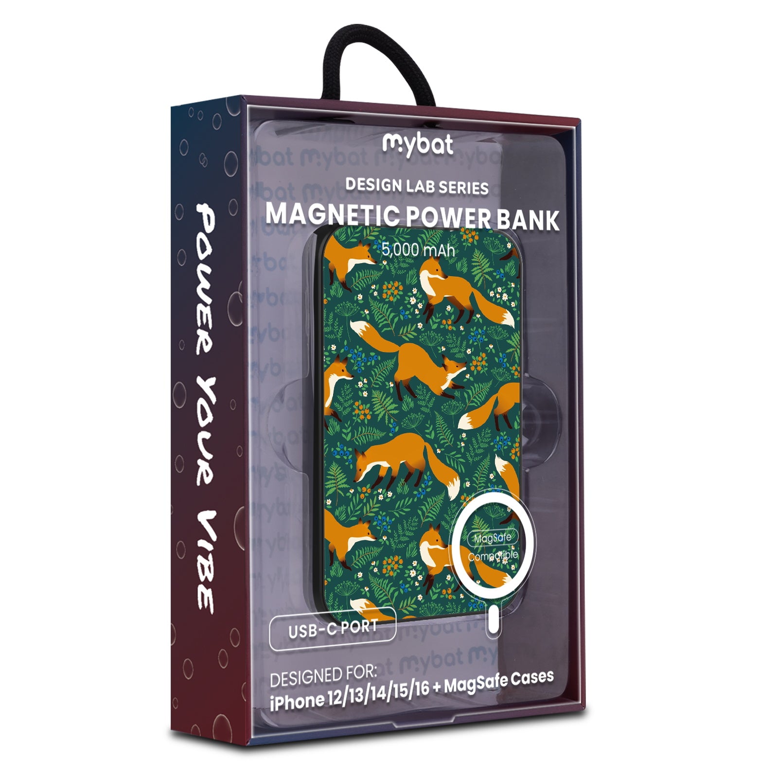 MyBat Design Lab 5000mAh Magnetic Wireless Power Bank - Black - Frolicking Fox - MPBBAT131-BK-443-9.jpg