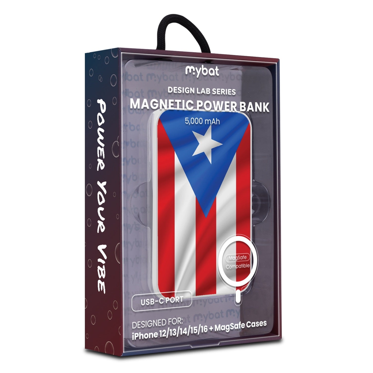 MyBat Design Lab 5000mAh Magnetic Wireless Power Bank - White - Puerto Rican Flag - MPBBAT132-WH-029-9.jpg