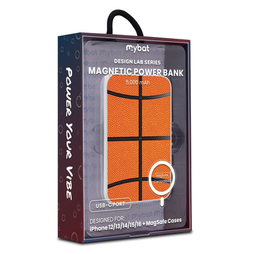MyBat Design Lab 5000mAh Magnetic Wireless Power Bank - White - Basketball - MPBBAT132-WH-087-9.jpg