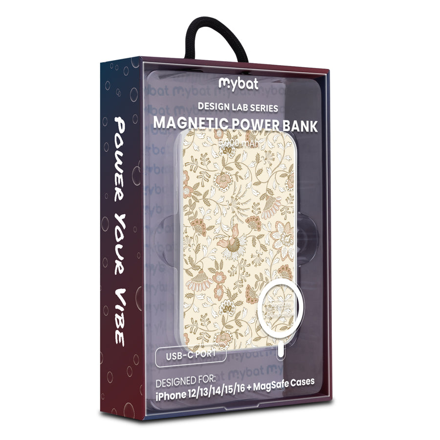 MyBat Design Lab 5000mAh Magnetic Wireless Power Bank - White - Jacobean Floral - MPBBAT132-WH-425-9.jpg