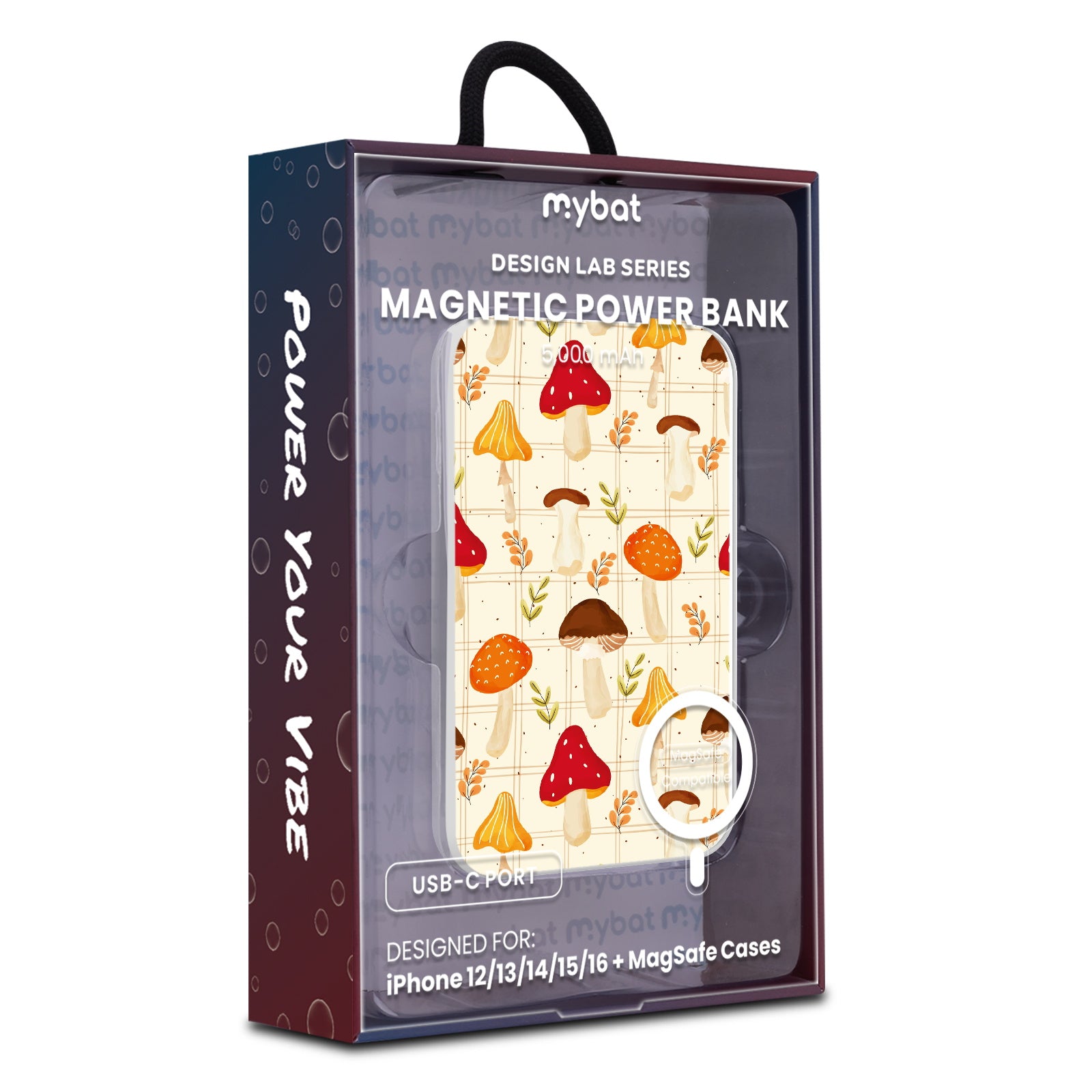 MyBat Design Lab 5000mAh Magnetic Wireless Power Bank - White - Mushroom Patch - MPBBAT132-WH-426-9.jpg