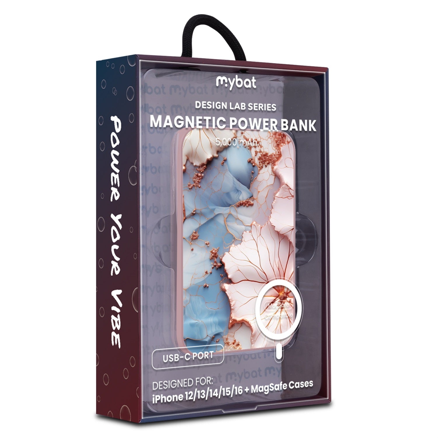 MyBat Design Lab 5000mAh Magnetic Wireless Power Bank - Pink - Petal Veins - MPBBAT133-PK-214-9.jpg