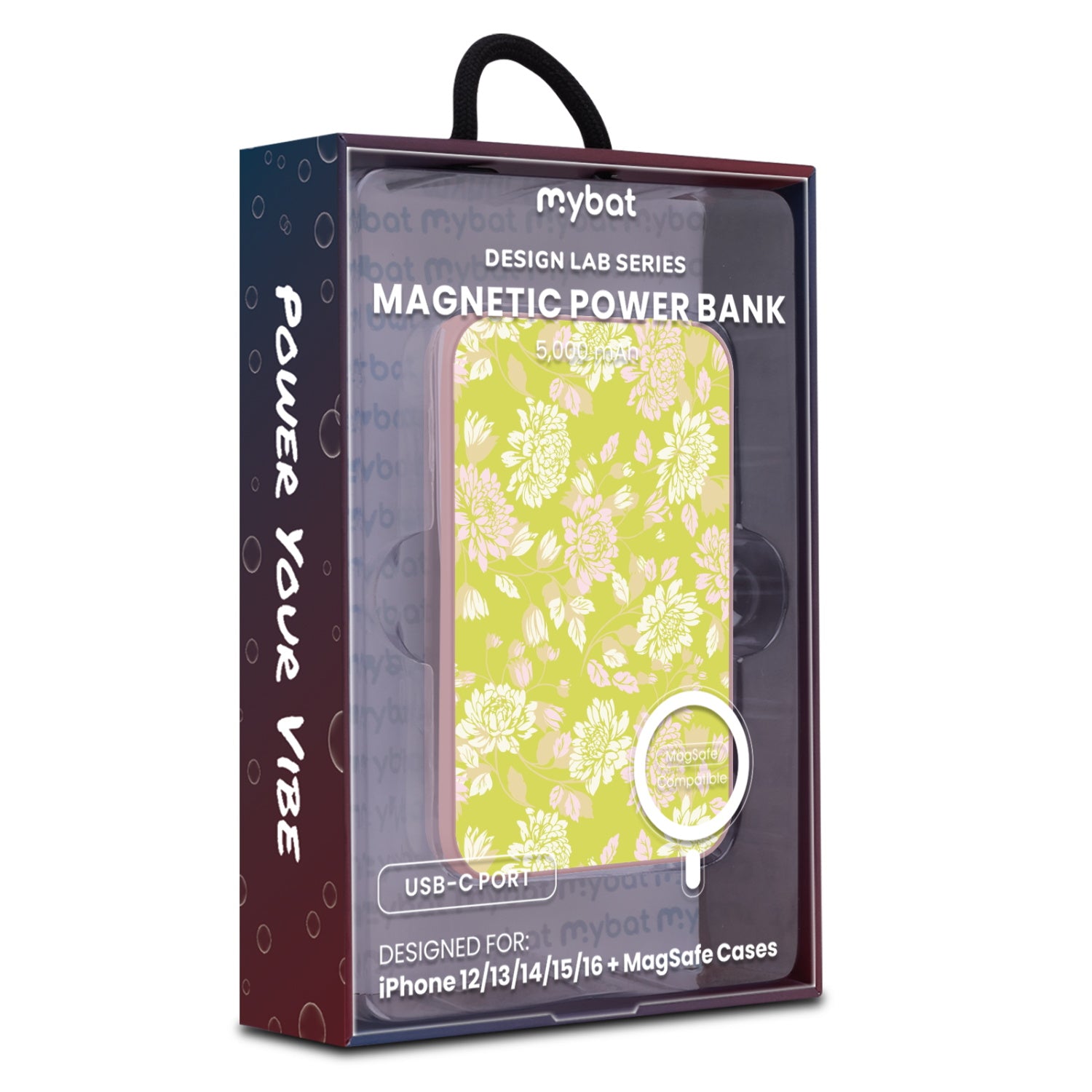 MyBat Design Lab 5000mAh Magnetic Wireless Power Bank - Pink - Green Thumb - MPBBAT133-PK-472-9.jpg