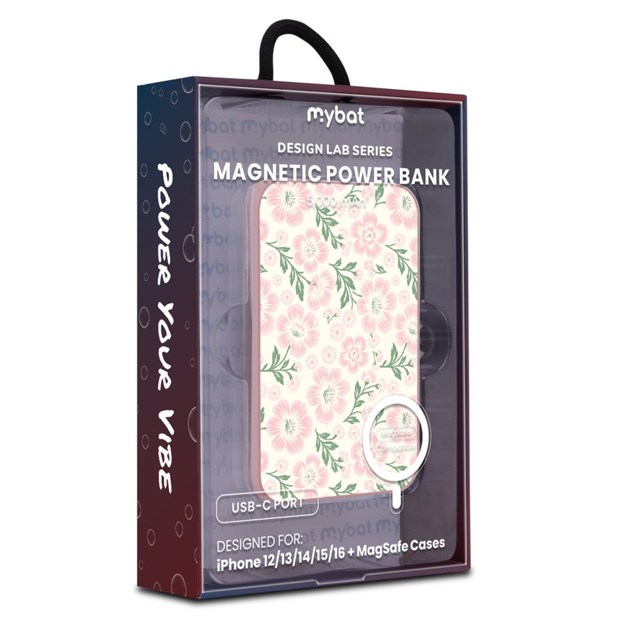 MyBat Design Lab 5000mAh Magnetic Wireless Power Bank - Pink - Pink Posies - MPBBAT133-PK-473-9.jpg