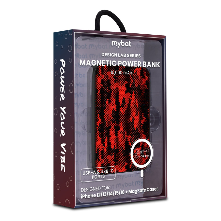 MyBat Design Lab 10000mAh Magnetic Wireless Power Bank - Black - Red Digital Camouflage - MPBBAT141-BK-086-9.jpg