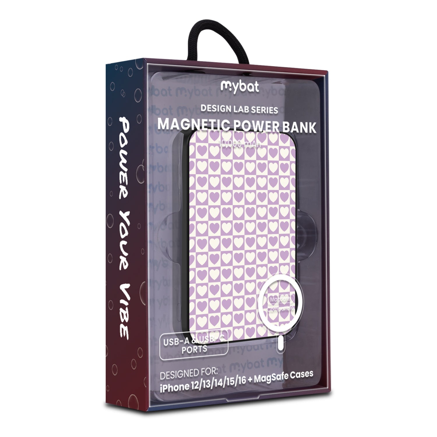 MyBat Design Lab 10000mAh Magnetic Wireless Power Bank - Black - Heart Grid - MPBBAT141-BK-339-9.jpg