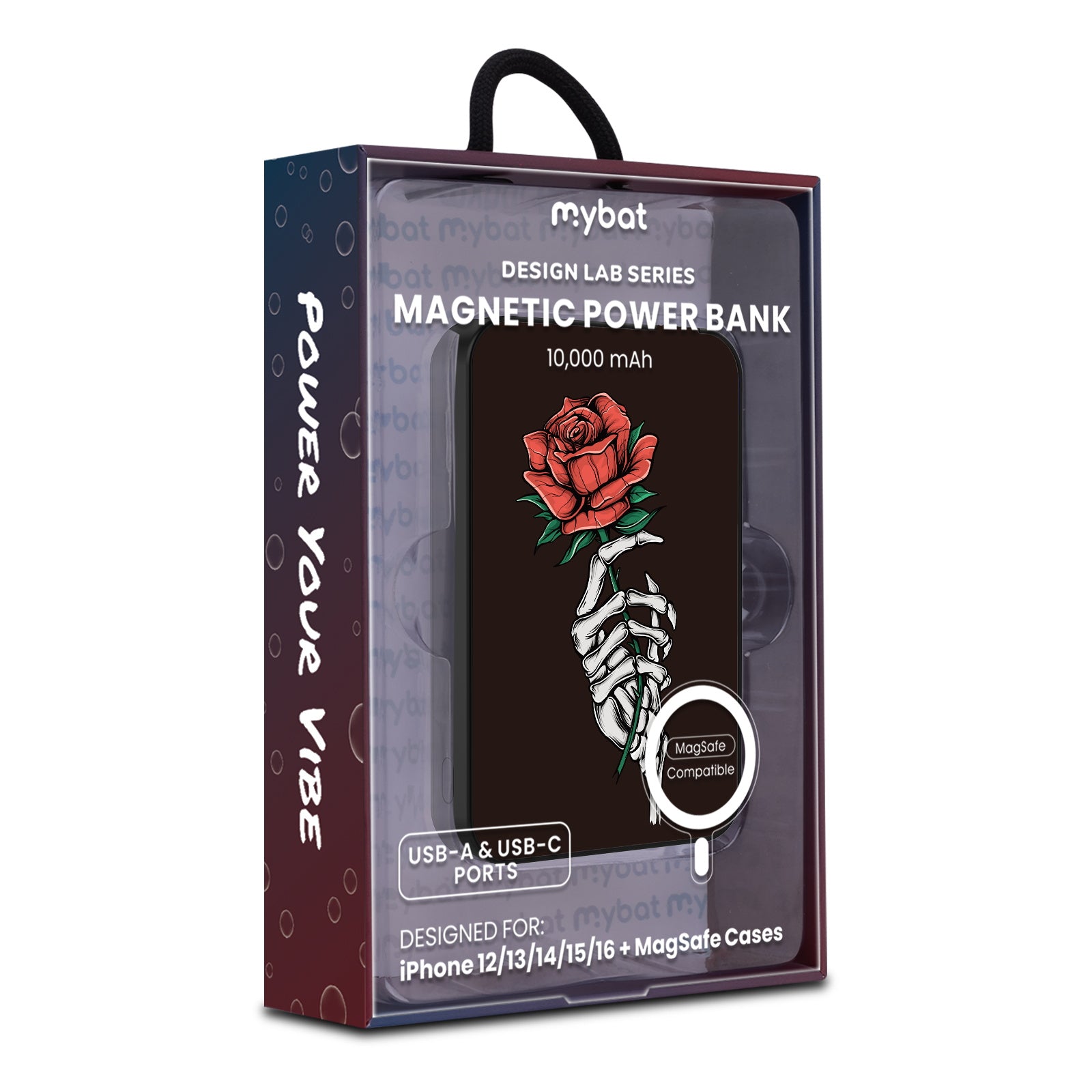 MyBat Design Lab 10000mAh Magnetic Wireless Power Bank - Black - Eternal Rose - MPBBAT141-BK-402-9.jpg