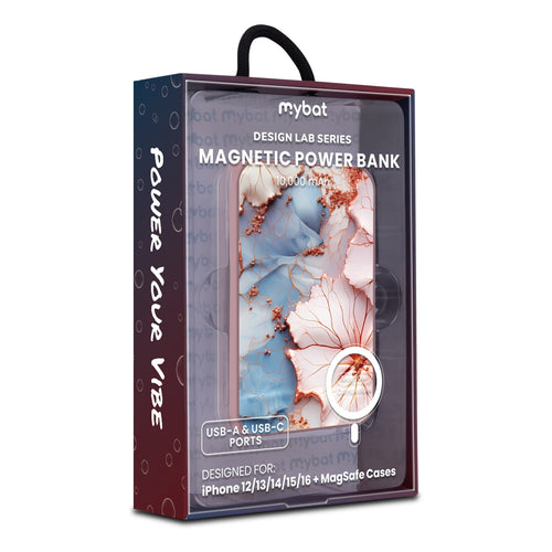 MyBat Design Lab 10000mAh Magnetic Wireless Power Bank - Pink - Petal Veins - MPBBAT143-PK-214-9.jpg