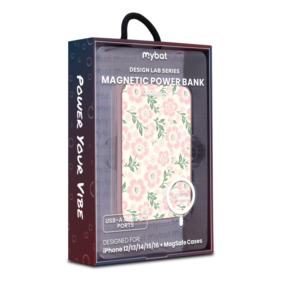 MyBat Design Lab 10000mAh Magnetic Wireless Power Bank - Pink - Pink Posies - MPBBAT143-PK-473-9.jpg