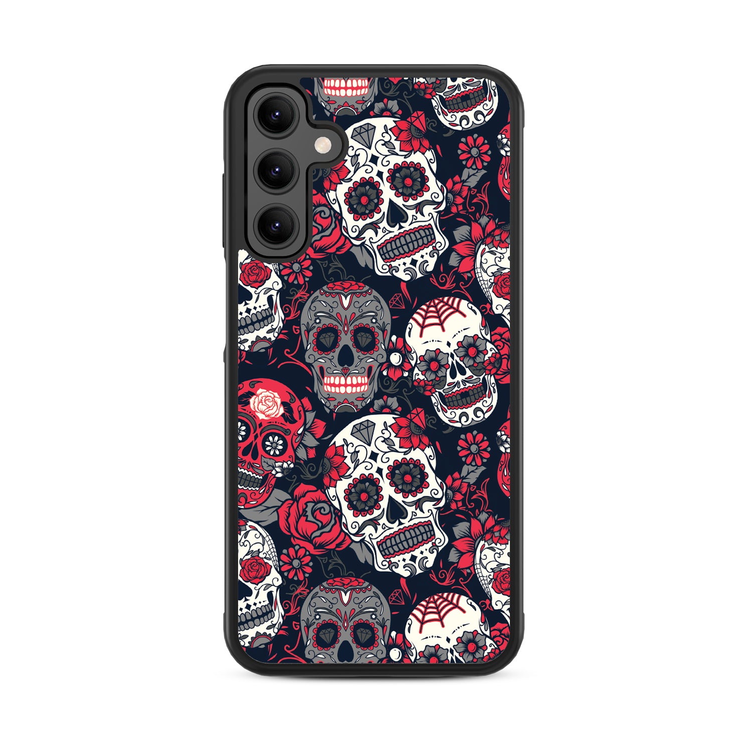 MyBat Design Lab Series Case for Samsung Galaxy A15 5G - Sugar Rose Skulls - MSA155GCSLESM418-3.jpg