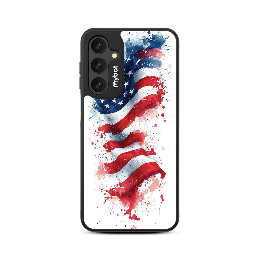 MyBat Design Lab Series Case for Samsung Galaxy A16 5G - Patriotic Flag Painiting - MSA165GCSLESMP346-3.jpg