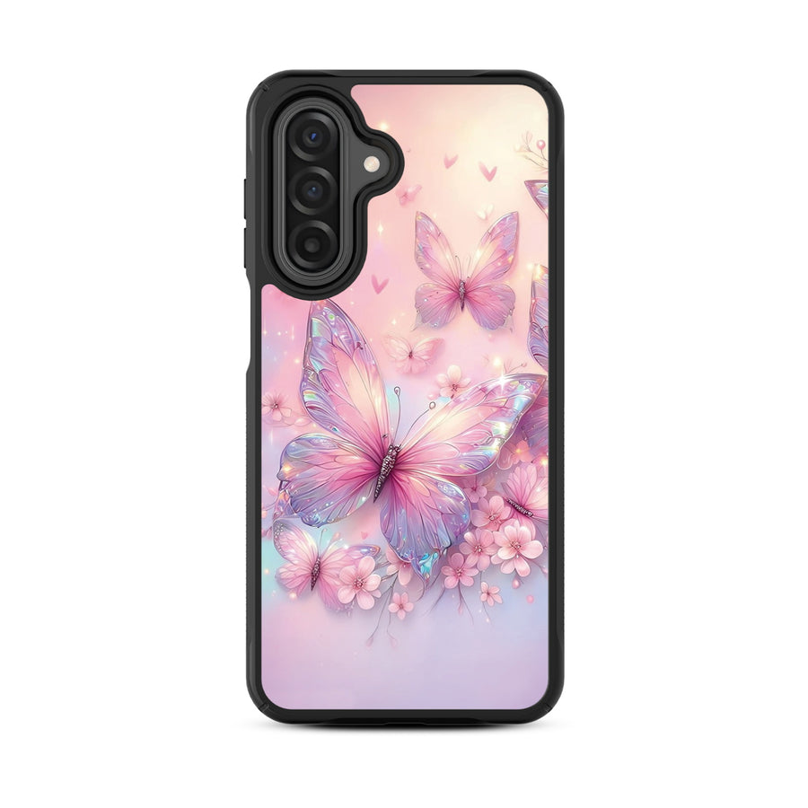 MyBat Design Lab Series Case for Samsung Galaxy A17 5G / A16 5G - Pink Butterflies - MSA175GCSLESMP361-3.jpg