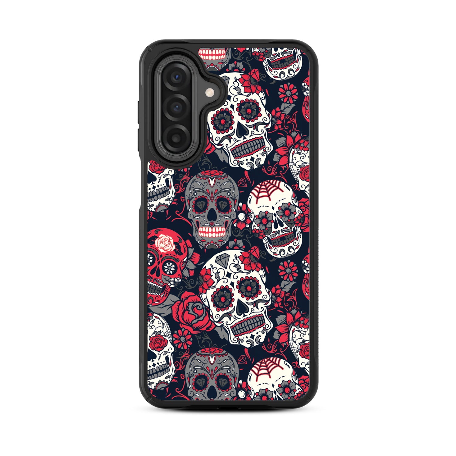 MyBat Design Lab Series Case for Samsung Galaxy A17 5G / A16 5G - Sugar Rose Skulls - MSA175GCSLESMP418-3.jpg