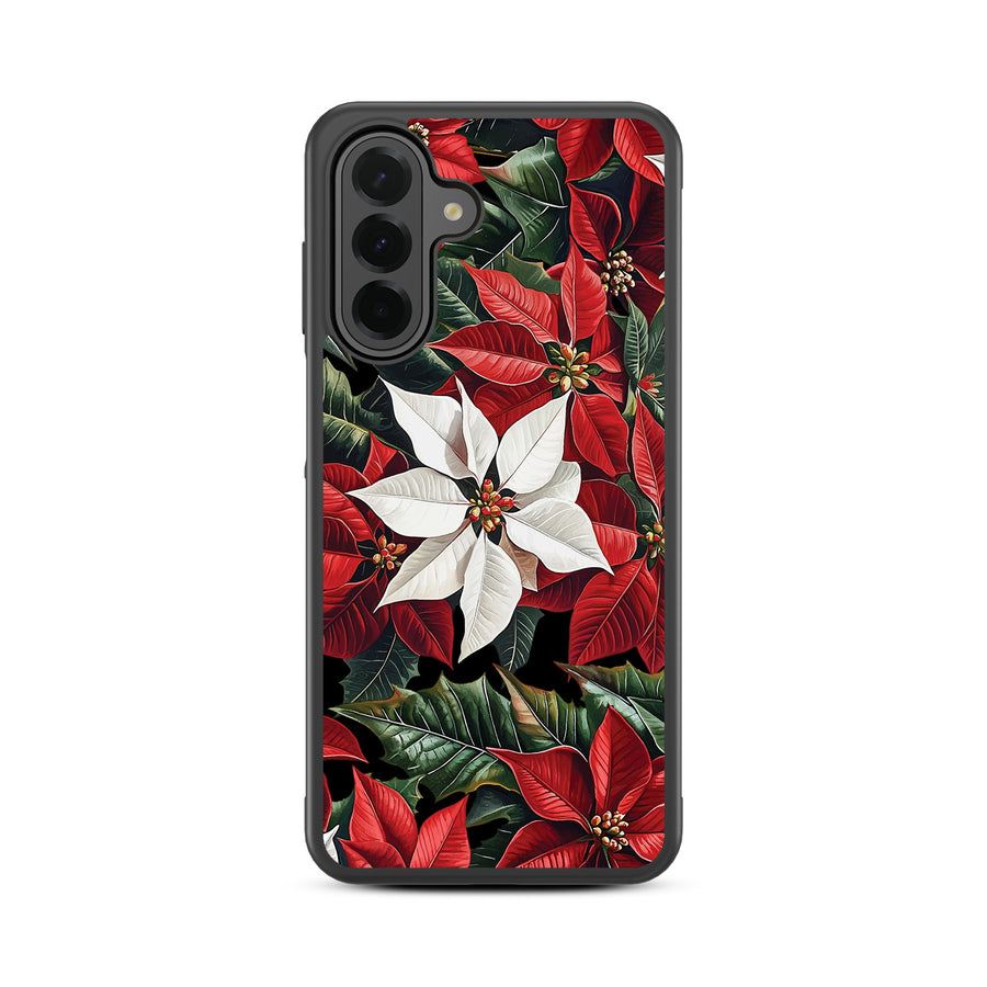 MyBat Design Lab Series Case for Samsung Galaxy A26 5G - Christmas Poinsettias - MSA265GCSLESM301-3.jpg